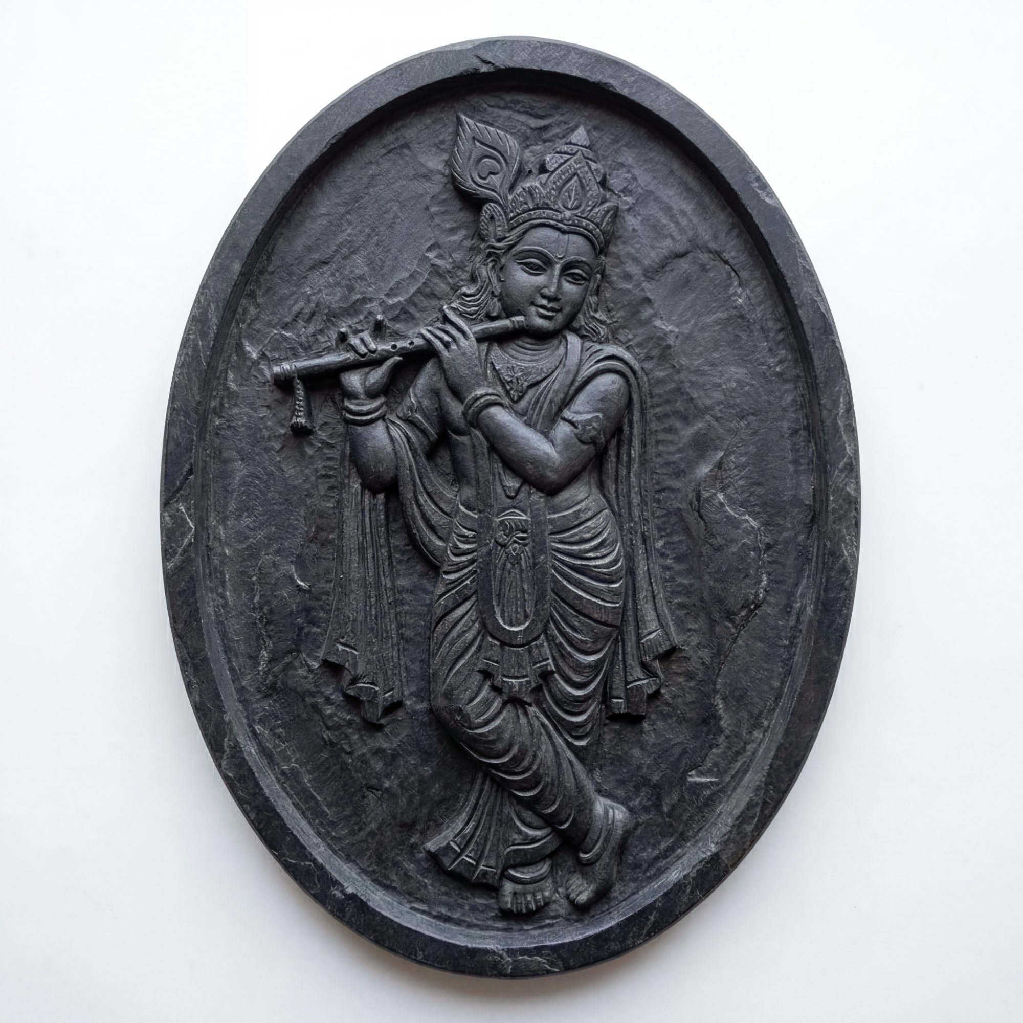 Krishna stone engraving